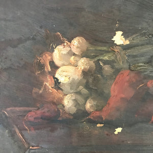 19th C French oil on canvas still life