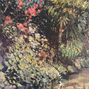 Oil on canvas garden gate