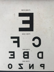Portfolio of six eye charts