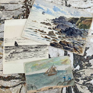 Collection of seascape sketches