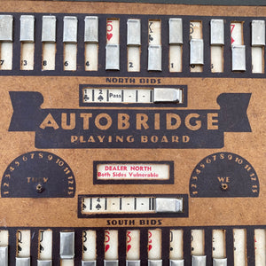 1930s Autobridge playing board