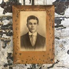 Load image into Gallery viewer, Portrait mounted on metal plate - young man
