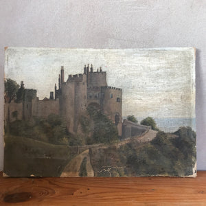 Oil on card French Castle