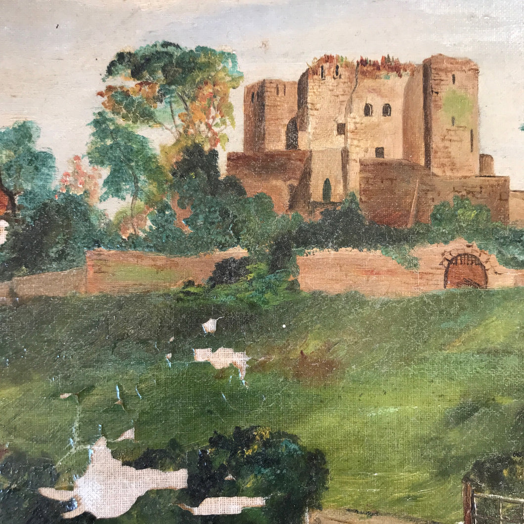 Oil on canvas - castle