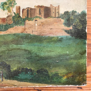 Oil on canvas - castle