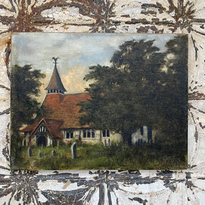 Oil on canvas: Village church