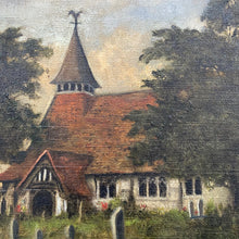 Load image into Gallery viewer, Oil on canvas: Village church
