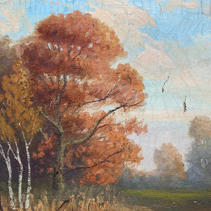 Oil on canvas: lakeside