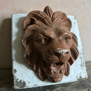 Reconstituted stone lion plaque (II)