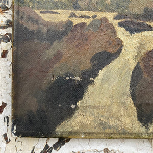 Oil on canvas: Loch Lomond