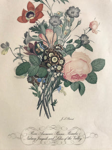 Coloured floral print