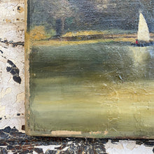 Load image into Gallery viewer, Oil on canvas: sailboat &amp; swans
