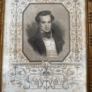 Framed print of Victor Hugo
