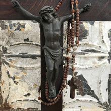 Load image into Gallery viewer, Wooden crucifix &amp; rosary
