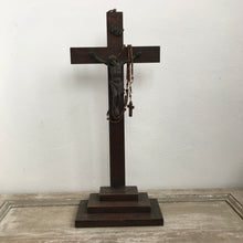 Load image into Gallery viewer, Wooden crucifix &amp; rosary
