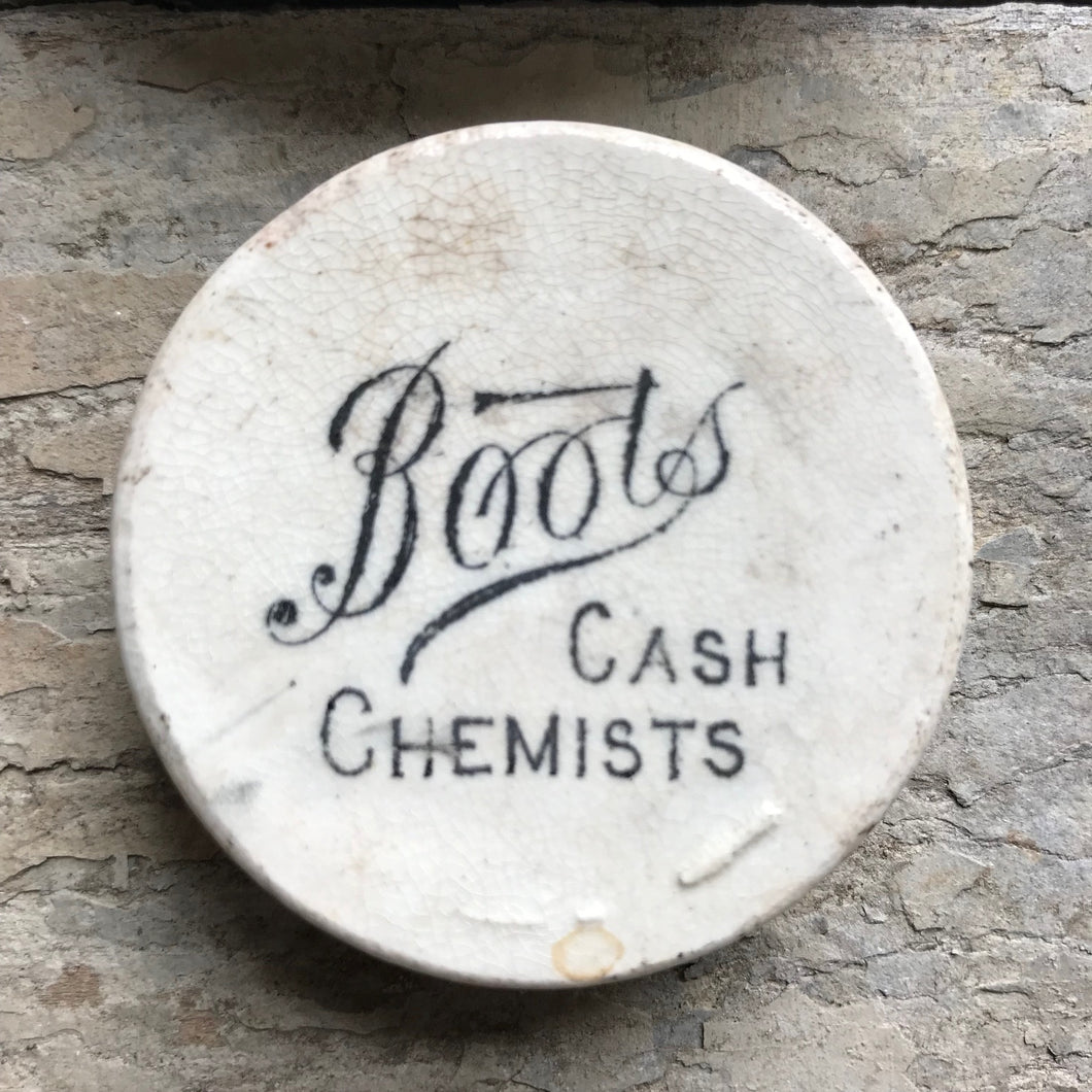 Boots Chemist pot lid