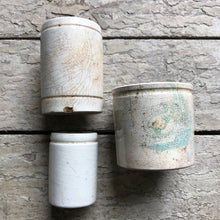 Load image into Gallery viewer, Set of 3 small ironstone pots
