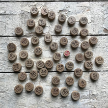Load image into Gallery viewer, Set of French wooden numbers
