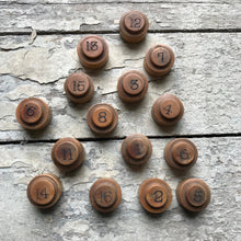 Load image into Gallery viewer, Set of wooden numbers
