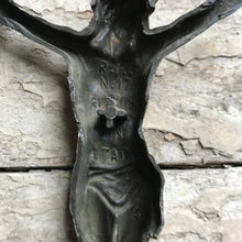 Load image into Gallery viewer, Tin Jesus crucifix figure
