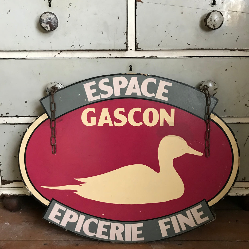 Double-sided French grocers shop sign