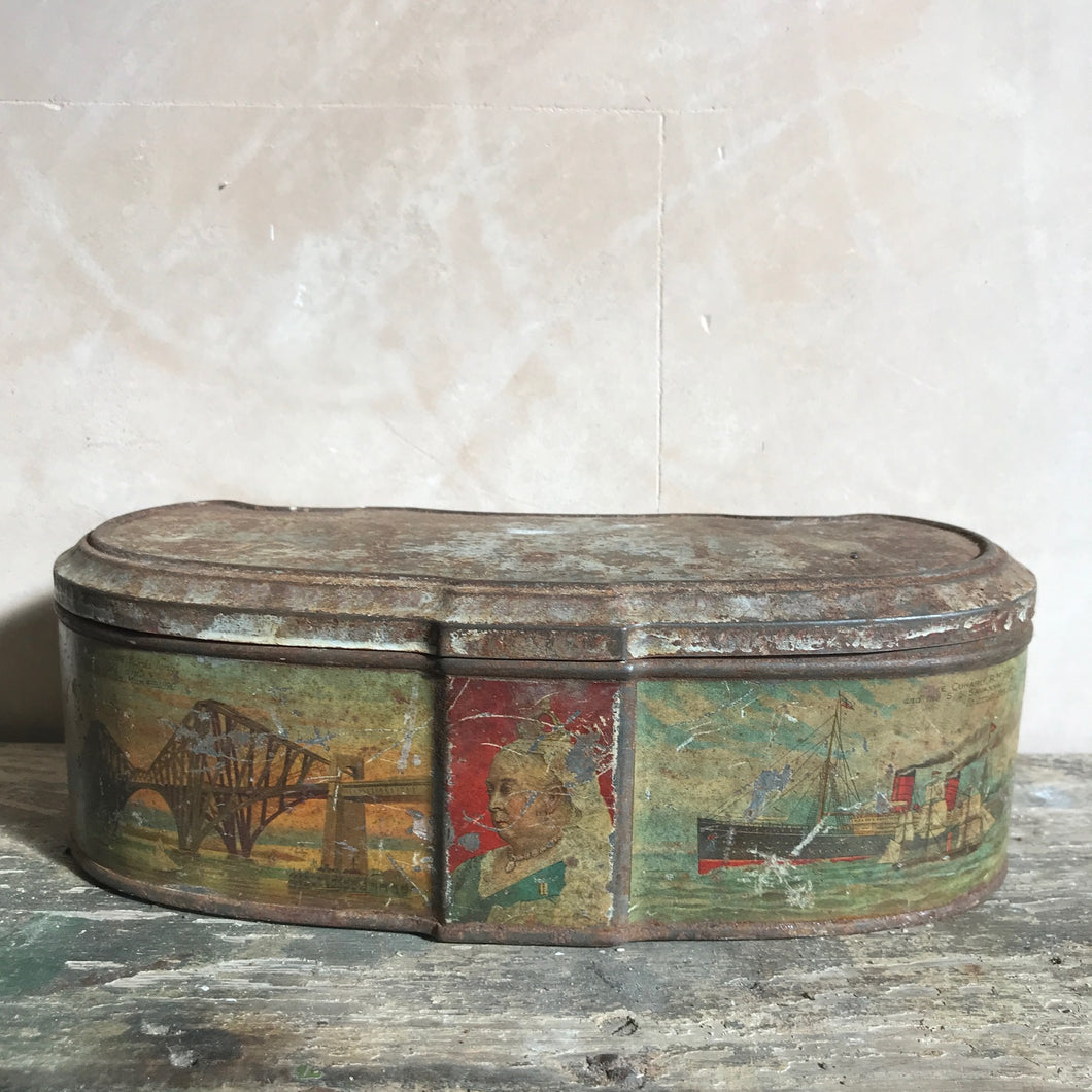 1897 Carr & Co Victorian images tin