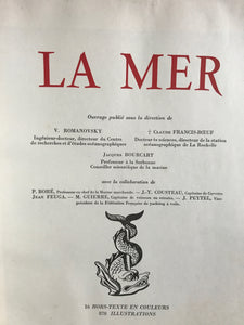 LA MER French book of the sea