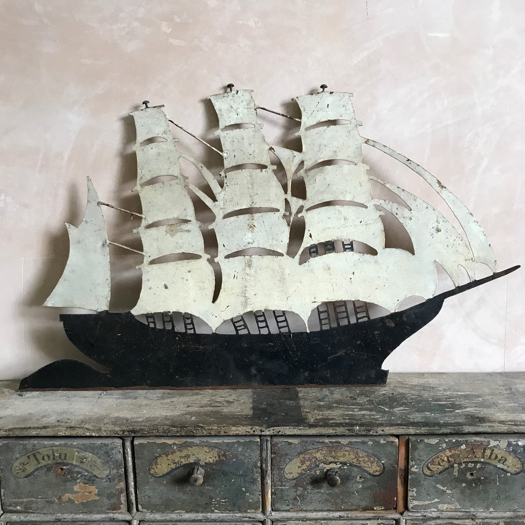 Galleon ship weathervane