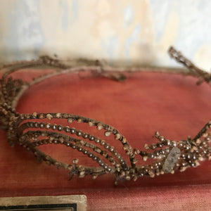 French beaded tiara