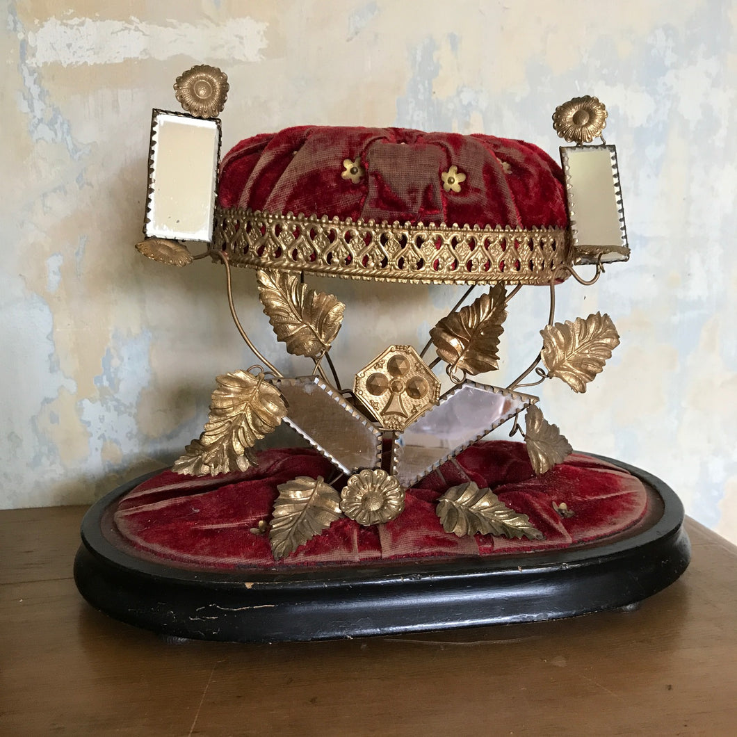 French tiara display stand (globe de mariee)