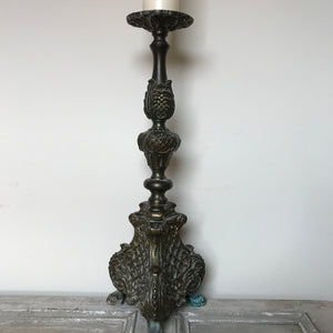 Brass altar candlestick