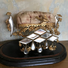 Load image into Gallery viewer, Pale pink French tiara display stand (globe de mariee)
