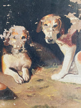Load image into Gallery viewer, Oil on canvas hounds
