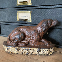 Load image into Gallery viewer, Cast iron hound doorstop
