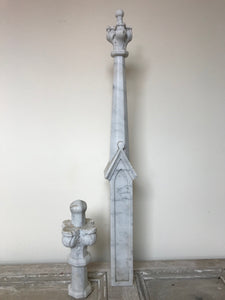 Marble architectural salvage (pair)