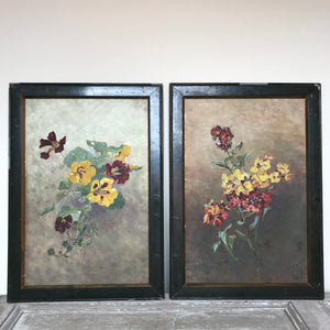 Pair of signed oils dated 1901