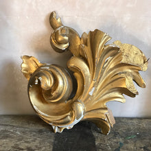 Load image into Gallery viewer, Gilt painted wooden decorative piece
