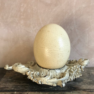 Vintage blown ostrich egg