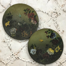 Load image into Gallery viewer, Pair toleware painted plates
