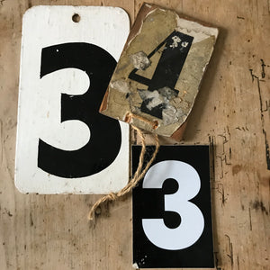 Set of vintage numerals